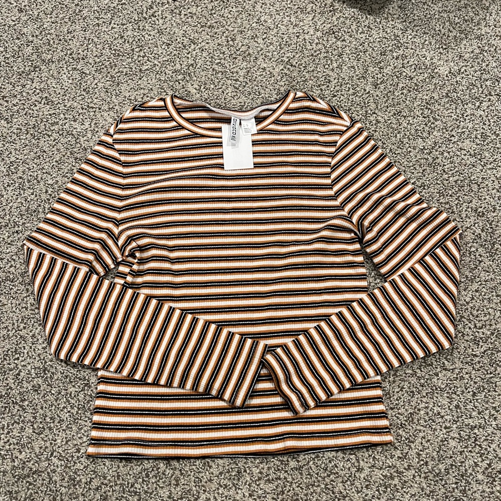 fitted stripped long sleeve